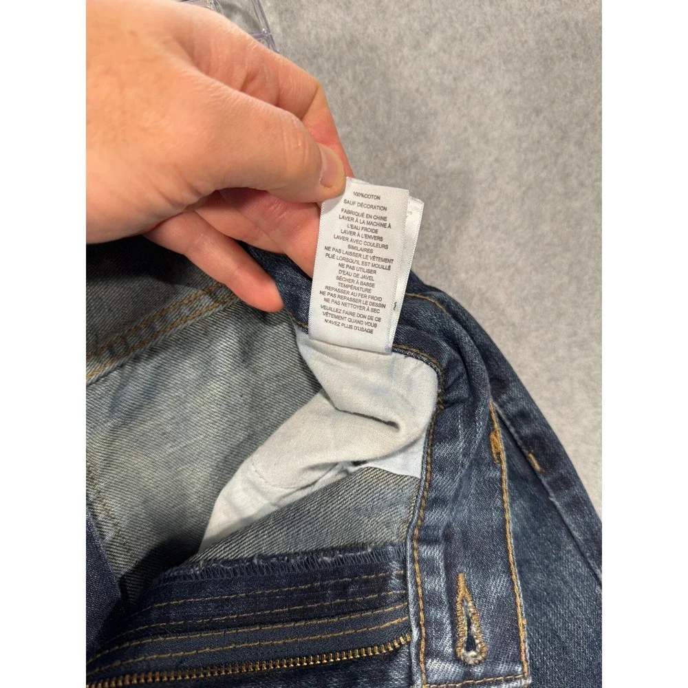 Levi's 505 Regular Fit Jeans Dark‎ Wash Denim Pants Classic Style Size 14 Husky